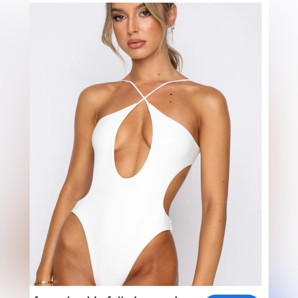 White Fox Boutique White One Piece Swimsuit